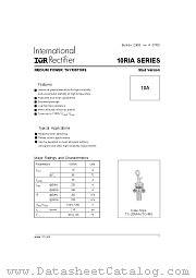 10RIA60 datasheet pdf International Rectifier