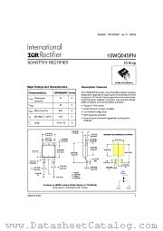 10WQ045FN datasheet pdf International Rectifier