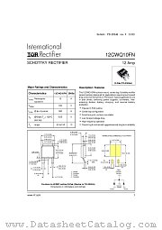 12CWQ10FNTRR datasheet pdf International Rectifier