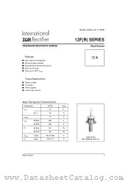12FR40 datasheet pdf International Rectifier
