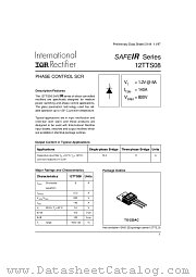 12TTS08 datasheet pdf International Rectifier