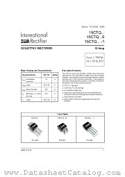 15CTQ040-1 datasheet pdf International Rectifier