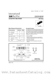 220CNQ030 datasheet pdf International Rectifier