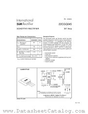 22CGQ045 datasheet pdf International Rectifier