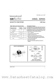 240NQ045 datasheet pdf International Rectifier