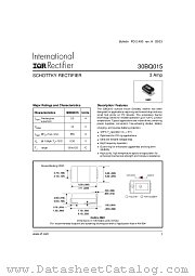 30BQ015 datasheet pdf International Rectifier