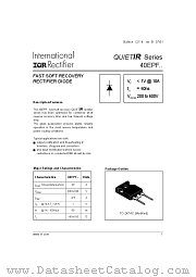 40EPF02 datasheet pdf International Rectifier