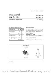 40L45CW datasheet pdf International Rectifier