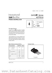 40TPS16 datasheet pdf International Rectifier