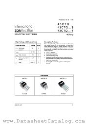 43CTQ100S datasheet pdf International Rectifier