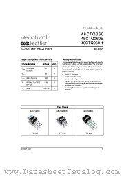 48CTQ060 datasheet pdf International Rectifier