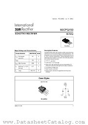 60CPQ150 datasheet pdf International Rectifier