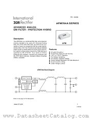 AFM704A datasheet pdf International Rectifier