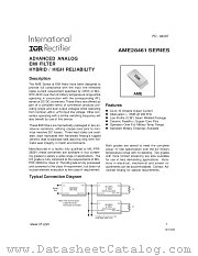 AME28461 datasheet pdf International Rectifier