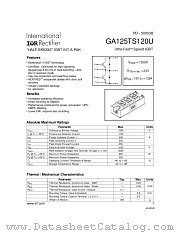 GA125TS120U datasheet pdf International Rectifier