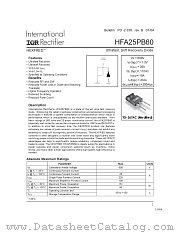 HFA25PB60 datasheet pdf International Rectifier