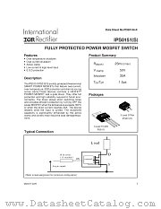 IPS0151 datasheet pdf International Rectifier