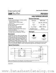 IR2103SPBF datasheet pdf International Rectifier
