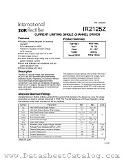 IR2125Z datasheet pdf International Rectifier