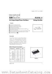 IR25XB06H datasheet pdf International Rectifier