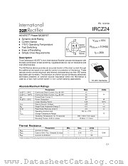 IRCZ24 datasheet pdf International Rectifier