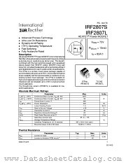 IRF2807L datasheet pdf International Rectifier