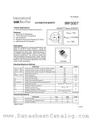 IRF3007 datasheet pdf International Rectifier
