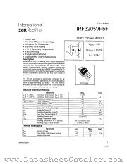 IRF3205VPBF datasheet pdf International Rectifier