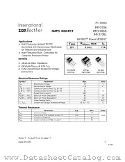 IRF3706S datasheet pdf International Rectifier