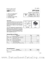 IRF5806TR datasheet pdf International Rectifier