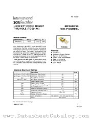 IRF5M5210 datasheet pdf International Rectifier
