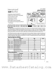 IRF6603 datasheet pdf International Rectifier