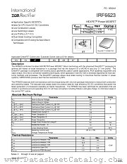 IRF6623TR1 datasheet pdf International Rectifier
