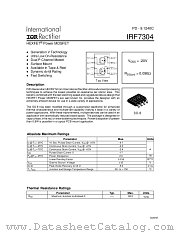 IRF7304TR datasheet pdf International Rectifier