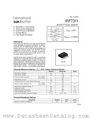 IRF7311 datasheet pdf International Rectifier