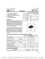 IRF7317 datasheet pdf International Rectifier