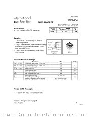 IRF7464 datasheet pdf International Rectifier