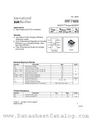 IRF7488 datasheet pdf International Rectifier