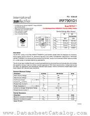 IRF7901D1TR datasheet pdf International Rectifier