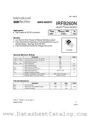 IRFB260N datasheet pdf International Rectifier