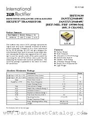 JANTXV2N6849U datasheet pdf International Rectifier
