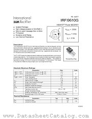 IRFI9610G datasheet pdf International Rectifier