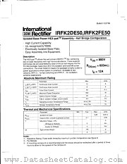 IRFK2FE50 datasheet pdf International Rectifier