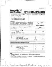 IRFK6H350 datasheet pdf International Rectifier