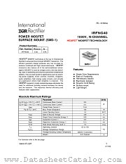 IRFNG40 datasheet pdf International Rectifier