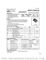 IRFP17N50LS datasheet pdf International Rectifier