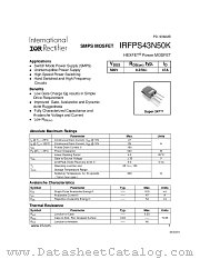 IRFPS43N50K datasheet pdf International Rectifier