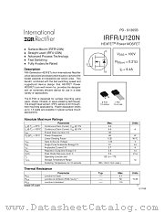 IRFR120NTR datasheet pdf International Rectifier
