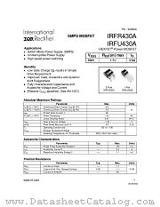 IRFR430A datasheet pdf International Rectifier