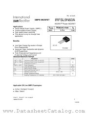 IRFSL9N60A datasheet pdf International Rectifier